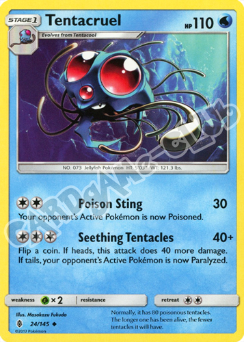024 / 145 Tentacruel non comune normale (EN) -NEAR MINT-
