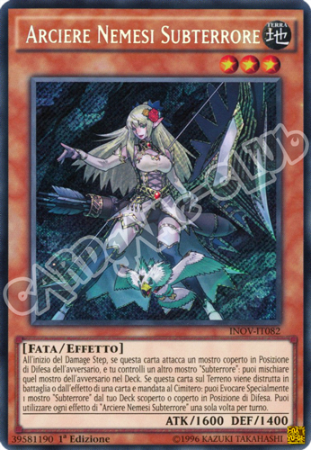INOV-IT082 Arciere Nemesi Subterrore rara segreta 1a Edizione (IT) -NEAR MINT-