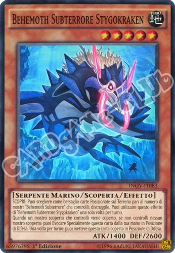INOV-IT083 Behemonth Subterrore Stygokraken super rara 1a Edizione (IT) -NEAR MINT-