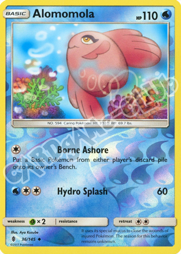 036 / 145 Alomomola non comune foil reverse (EN) -NEAR MINT-