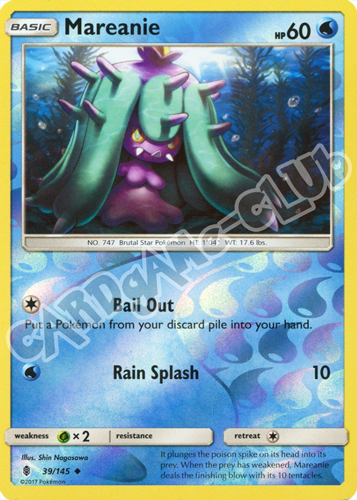 039 / 145 Mareanie non comune foil reverse (EN) -NEAR MINT-