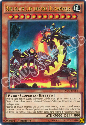 INOV-IT084 Behemonth Subterrore Ultramafus ultra rara 1a Edizione (IT) -NEAR MINT-