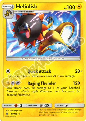 044 / 145 Heliolisk rara normale (EN) -NEAR MINT-