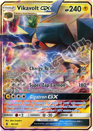 045 / 145 Vikavolt GX rara GX foil (EN) -NEAR MINT-