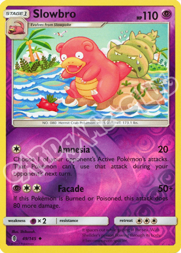 049 / 145 Slowbro non comune foil reverse (EN) -NEAR MINT-