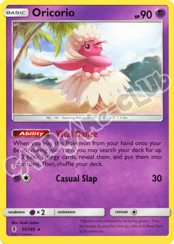 055 / 145 Oricorio rara normale (EN) -NEAR MINT-