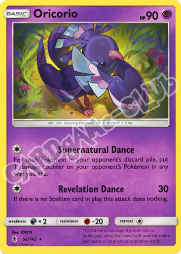 056 / 145 Oricorio rara normale (EN) -NEAR MINT-