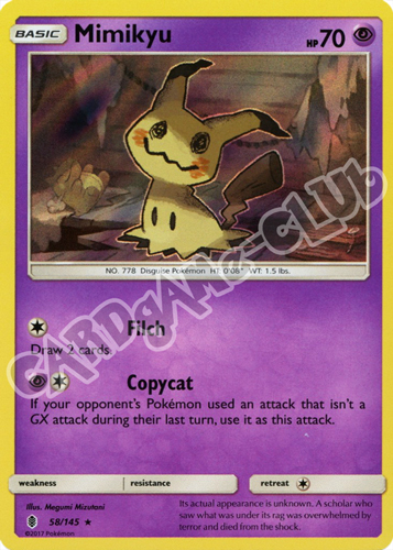 058 / 145 Mimikyu rara foil (EN) -NEAR MINT-