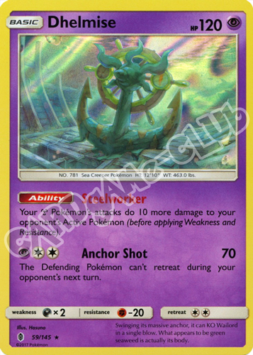 059 / 145 Dhelmise rara foil (EN) -NEAR MINT-