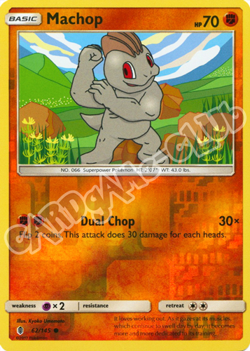 062 / 145 Machop comune foil reverse (EN) -NEAR MINT-