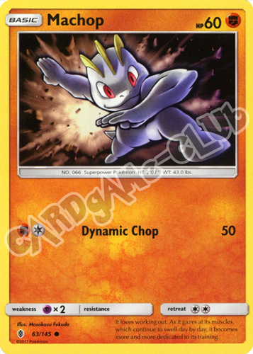 063 / 145 Machop comune normale (EN) -NEAR MINT-