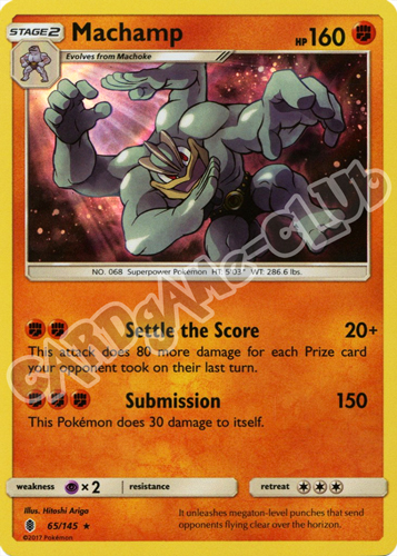 065 / 145 Machamp rara foil (EN) -NEAR MINT-