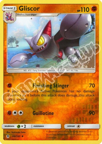 068 / 145 Gliscor non comune foil reverse (EN) -NEAR MINT-
