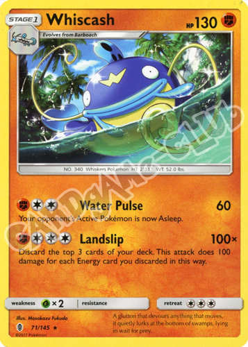 071 / 145 Whiscash rara normale (EN) -NEAR MINT-