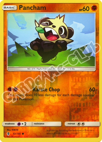 072 / 145 Pancham comune foil reverse (EN) -NEAR MINT-