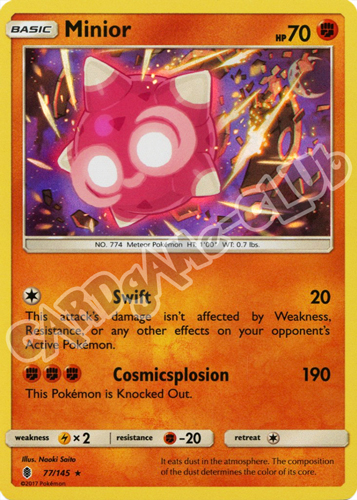 077 / 145 Minior rara foil (EN) -NEAR MINT-