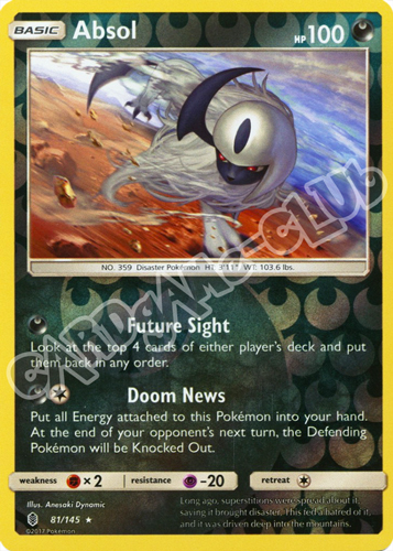 081 / 145 Absol rara foil reverse (EN) -NEAR MINT-