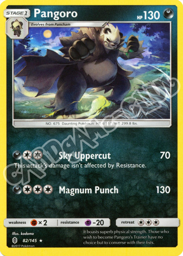 082 / 145 Pangoro rara normale (EN) -NEAR MINT-