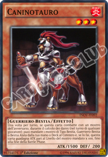 INOV-IT092 Caninotauro comune 1a Edizione (IT) -NEAR MINT-