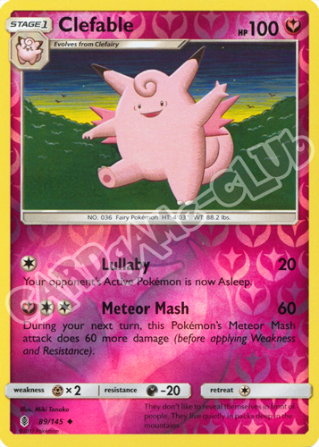089 / 145 Clefable non comune foil reverse (EN) -NEAR MINT-