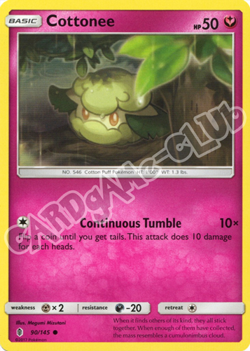 090 / 145 Cottonee comune normale (EN) -NEAR MINT-