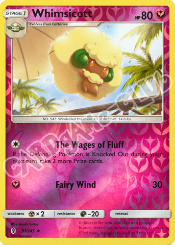 091 / 145 Whimsicott non comune foil reverse (EN) -NEAR MINT-