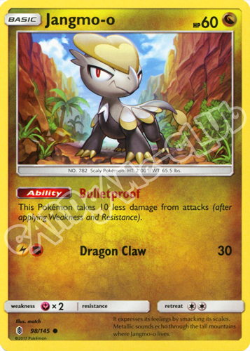 098 / 145 Jangmo-o comune normale (EN) -NEAR MINT-