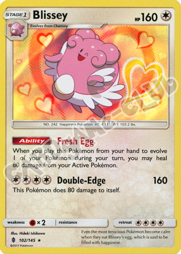 102 / 145 Blissey rara foil (EN) -NEAR MINT-