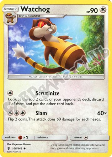 108 / 145 Watchog non comune normale (EN) -NEAR MINT-