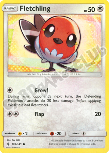 109 / 145 Fletchling comune normale (EN) -NEAR MINT-