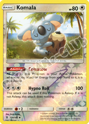 114 / 145 Komala non comune foil reverse (EN) -NEAR MINT-