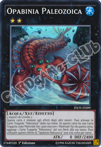 INOV-IT099 Opabinia Paleozoica super rara 1a Edizione (IT) -NEAR MINT-