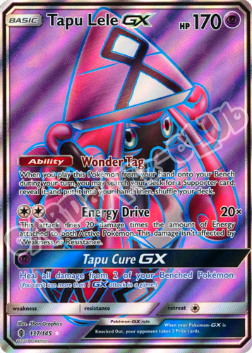 137 / 145 Tapu Lele GX rara segreta foil (EN) -NEAR MINT-