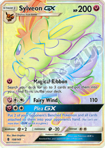 158 / 145 Sylveon GX rara segreta foil (EN) -NEAR MINT-