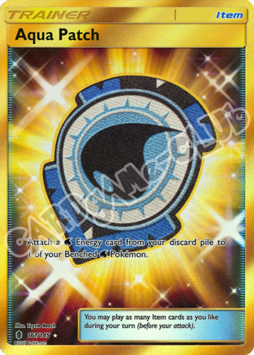 161 / 145 Aqua Patch rara segreta foil (EN) -NEAR MINT-