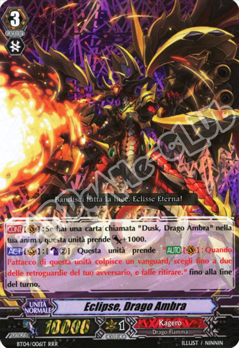 BT04-IT006 Eclipse, Drago Ambra tripla rara foil (IT) -NEAR MINT-