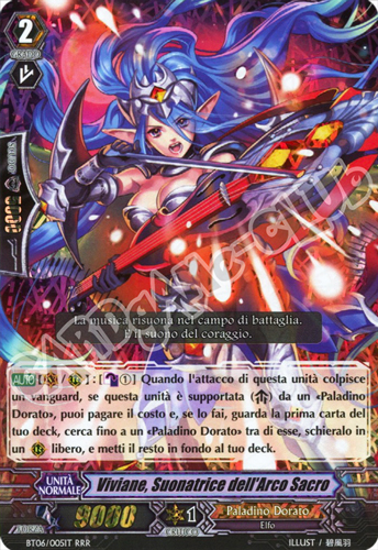 BT06-IT005 Viviane, Suonatrice dell'Arco Sacro tripla rara foil (IT) -NEAR MINT-