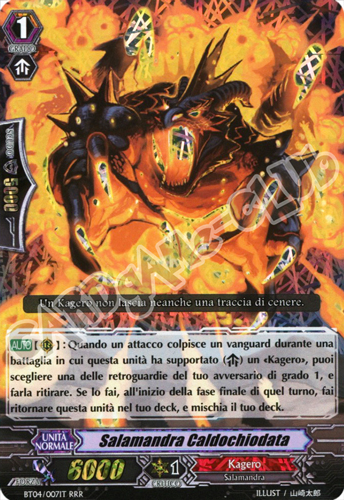 BT04-IT007 Salamandra Caldochiodata tripla rara foil (IT) -NEAR MINT-