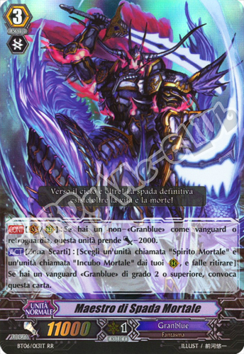 BT06-IT013 Maestro di Spada Mortale doppia rara foil (IT) -NEAR MINT-