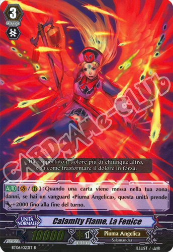 BT06-IT023 Calamity Flame, la Fenice rara foil (IT) -NEAR MINT-