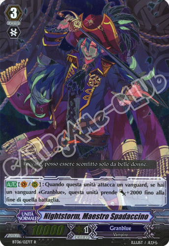 BT06-IT027 Nightstorm, Maestro Spadaccino rara foil (IT) -NEAR MINT-