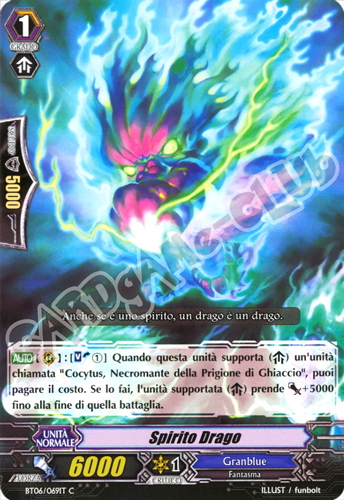 BT06-IT069 Spirito Drago comune normale (IT) -NEAR MINT-