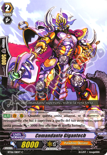 BT06-IT080 Comandante Gigantech comune normale (IT) -NEAR MINT-