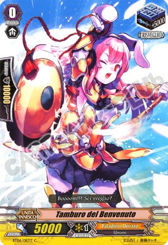 BT06-IT087 Tamburo del Benvenuto comune normale (IT) -NEAR MINT-