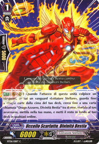 BT06-IT108 Uccello Scarlatto, Divinita' Bestia comune normale (IT) -NEAR MINT-