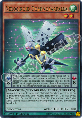 DPDG-IT004 Velociroid Dominofarfalla ultra rara 1a edizione (IT) -NEAR MINT-