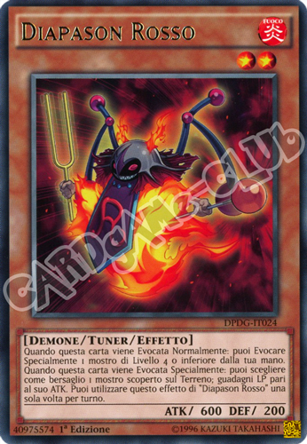 DPDG-IT024 Diapason Rosso rara 1a edizione (IT) -NEAR MINT-