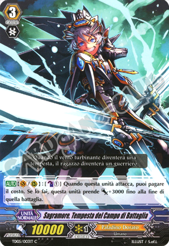 TD05-IT003 Sagramore, Tempesta del Campo di Battaglia comune normale (IT) -NEAR MINT-