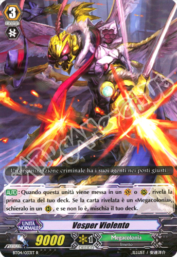 BT04-IT033 Vesper Violento rara foil (IT) -NEAR MINT-