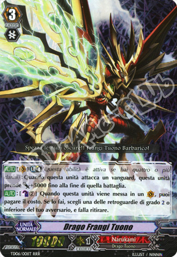 TD06-IT001 Drago Frangi Tuono tripla rara foil (IT) -NEAR MINT-
